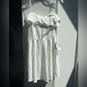 White off the shoulder dress